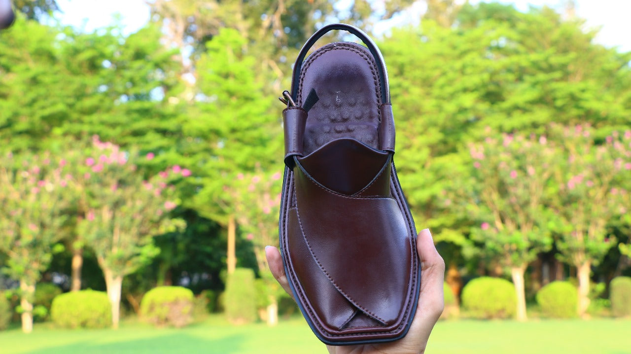 Classic Brown Peshawai Chappal